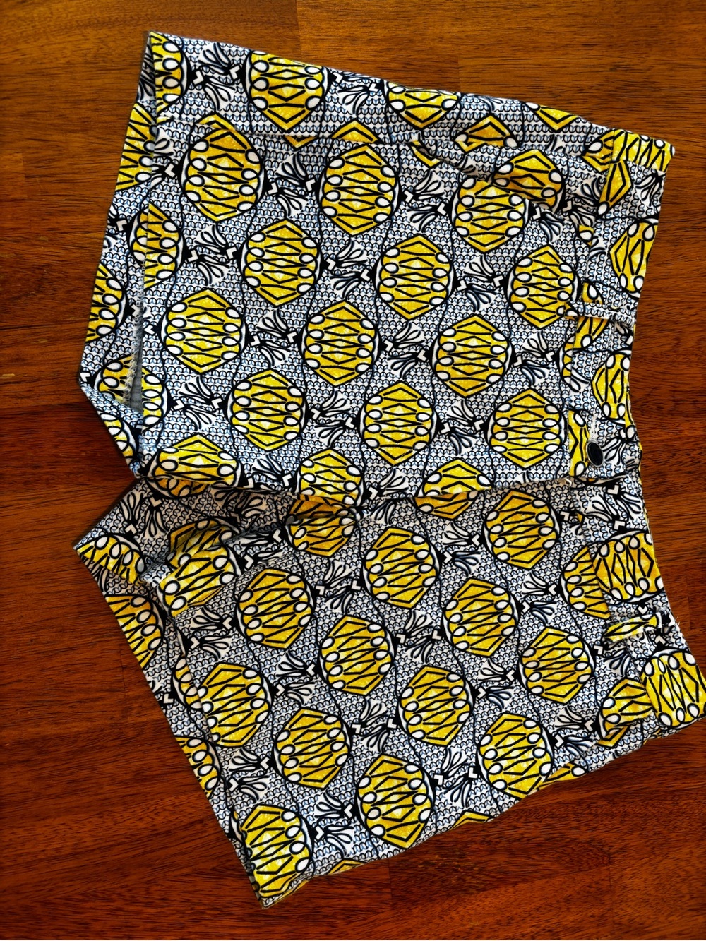 Jade Yellow & Navy Shorts